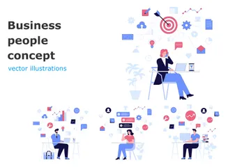 Business People Illustration Pack