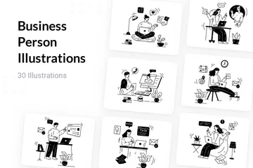 Business Person Illustration Pack