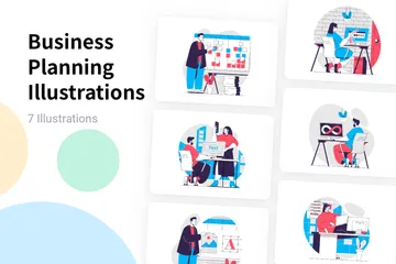 Business Planning Illustration Pack