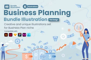Business Planning Illustration Pack