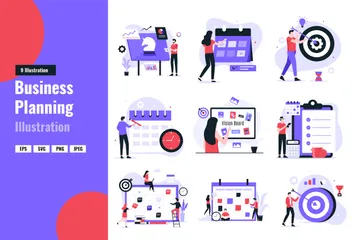 Business Planning Illustration Pack