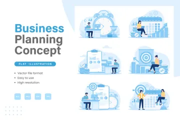 Business Planning Illustration Pack