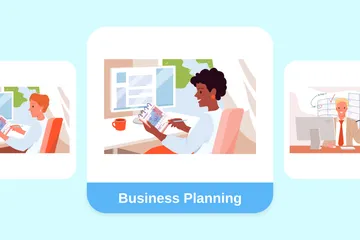 Business Planning Illustration Pack