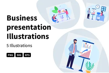 Geschäfts Präsentation Illustrationspack