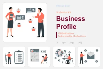 Business Profile Illustration Pack