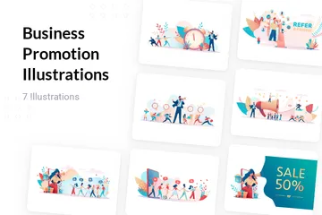 Business Promotion Illustration Pack