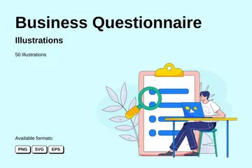 Business Questionnaire Illustration Pack