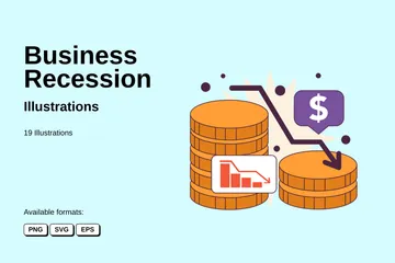 Business Recession Illustration Pack