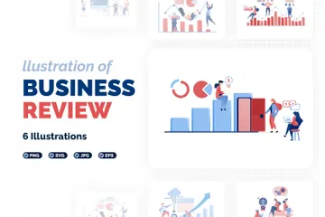 Business Review Illustration Pack