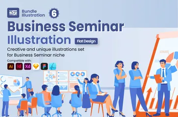 Business Seminar 1 Illustration Pack