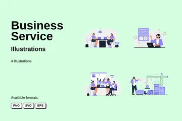 Business Service Illustration Pack