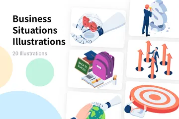 Business Situations Illustration Pack