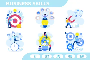 Business Skills Illustration Pack