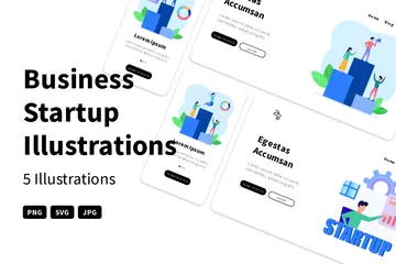 Business Startup Illustration Pack