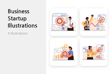 Business Startup Illustration Pack