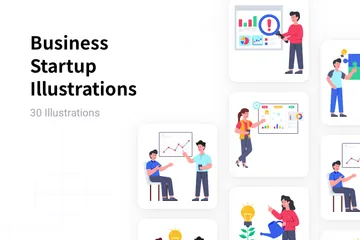 Business Startup Illustration Pack