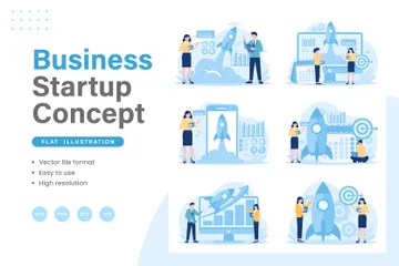 Business Startup Illustration Pack