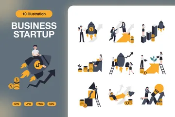 Business Startup Illustration Pack