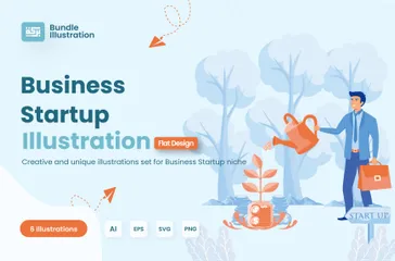 Business Startup Illustration Pack