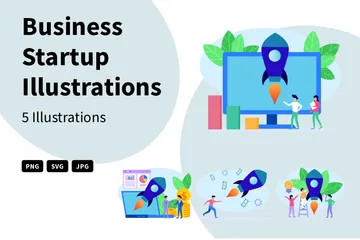 Business Startup Illustration Pack