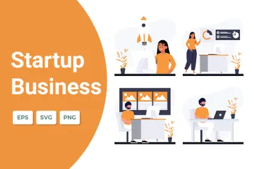 Business Startup Illustration Pack