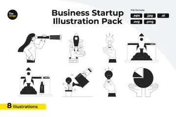 Business Startup Illustration Pack