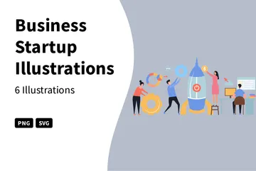 Business Startup Illustration Pack