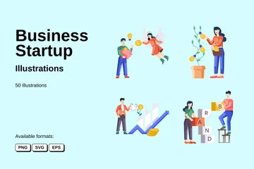 Business Startup Illustration Pack