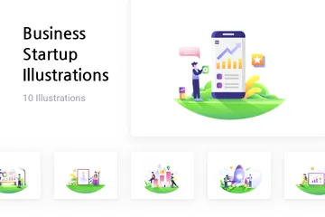 Business Startup Illustration Pack