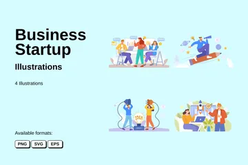 Business Startup Illustration Pack