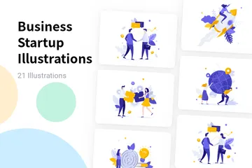 Business Startup Illustration Pack