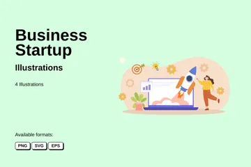 Business Startup Illustration Pack