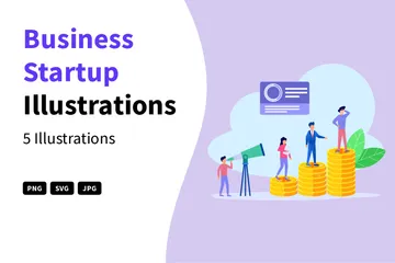 Business Startup Illustration Pack