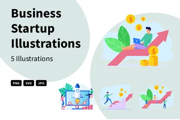 Business Startup Illustration Pack