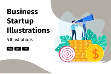 Business Startup Illustration Pack