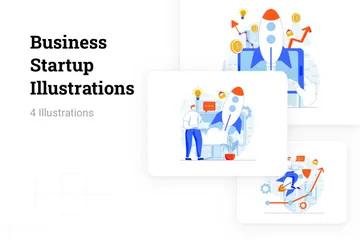 Business Startup Illustration Pack