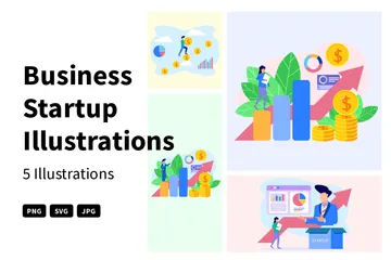 Business Startup Illustration Pack