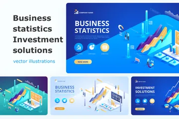 Business Statistics Illustration Pack