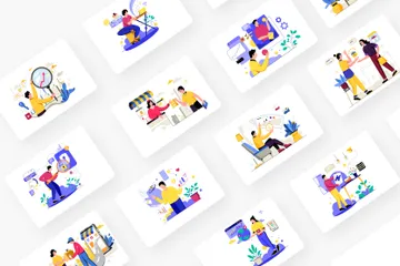 Business Strategy Illustration Pack