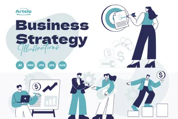 Business Strategy Illustration Pack