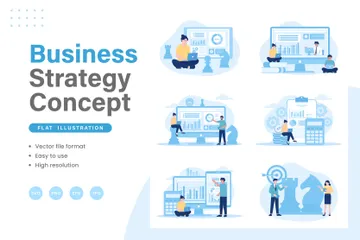 Business Strategy Illustration Pack