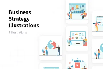 Business Strategy Illustration Pack