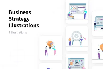 Business Strategy Illustration Pack