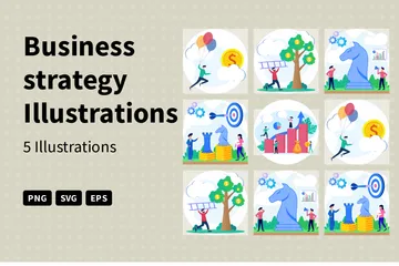 Business Strategy Illustration Pack