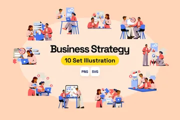 Business Strategy Illustration Pack