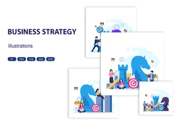 Business Strategy Illustration Pack