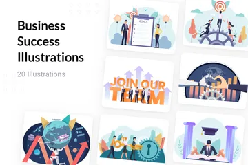 Business Success Illustration Pack