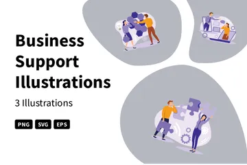 Business Support Illustration Pack