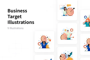 Business Target Illustration Pack