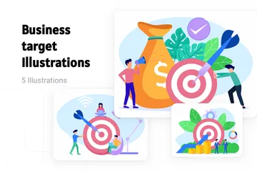 Business Target Illustration Pack